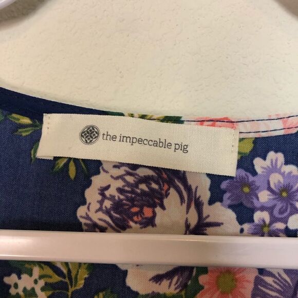 Impeccable Pig Floral Long Sleeve Romper - Picture 3 of 3